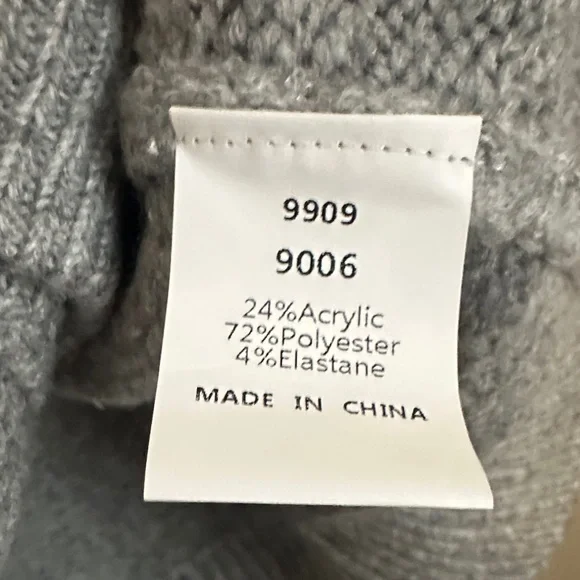 Pretty Garden Classic Gray Cardigan Size XL NWT - Picture 6 of 7